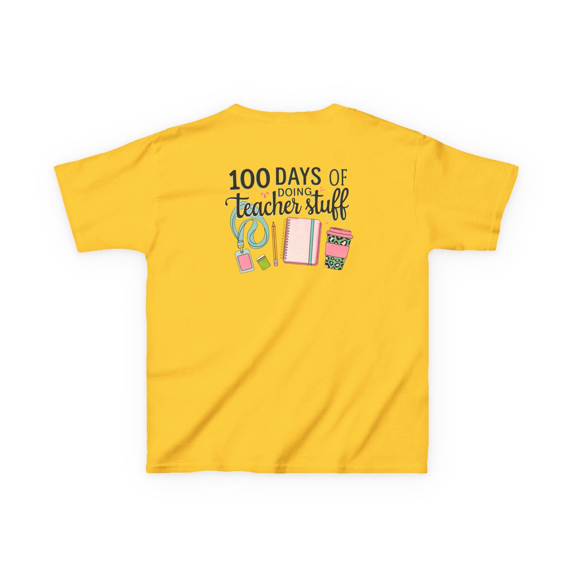 Teacher Appreciation Kids Tee, 100 Days of Teacher Stuff Shirt, School Spirit Tee, Gift for Future Educators, Kids' Classroom Apparel
