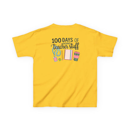 Teacher Appreciation Kids Tee, 100 Days of Teacher Stuff Shirt, School Spirit Tee, Gift for Future Educators, Kids' Classroom Apparel