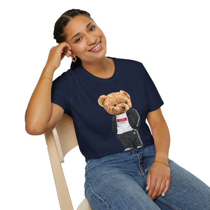 Casual Graphic Tee: Trendy Bear Design, Fun Unisex T-Shirt, Perfect for Gifts, Casual Wear, Everyday Style