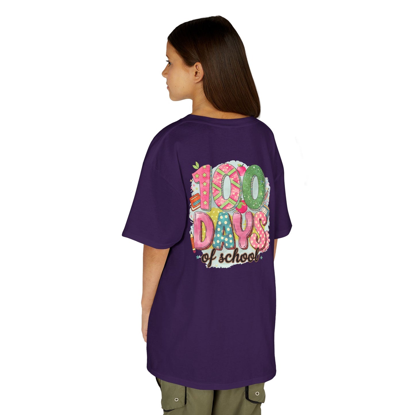 Kids 100 Days of School Tee, Fun t-shirt for kids, Milestone celebration shirt, Perfect for school events, Unique kids' apparel