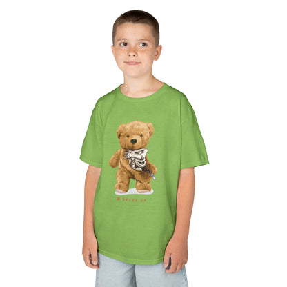 Cute Teddy Bear Kids Tee, Kids Cotton T-Shirt, Fun Graphic Tee, Childrens Holiday Gift, Soft Casual Wear