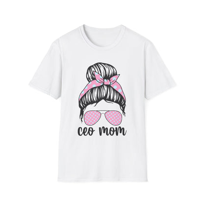 CEO Mom T-Shirt: Casual Gift for Mother's Day, Birthday, or Everyday Wear, Perfect for Stylish Moms White