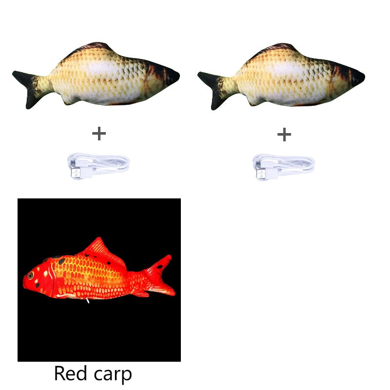 Without Cat Nip Version - Electric Jumping Fish Simulation Electric Fish Toy Set D