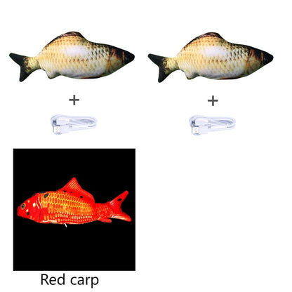 Without Cat Nip Version - Electric Jumping Fish Simulation Electric Fish Toy Set D