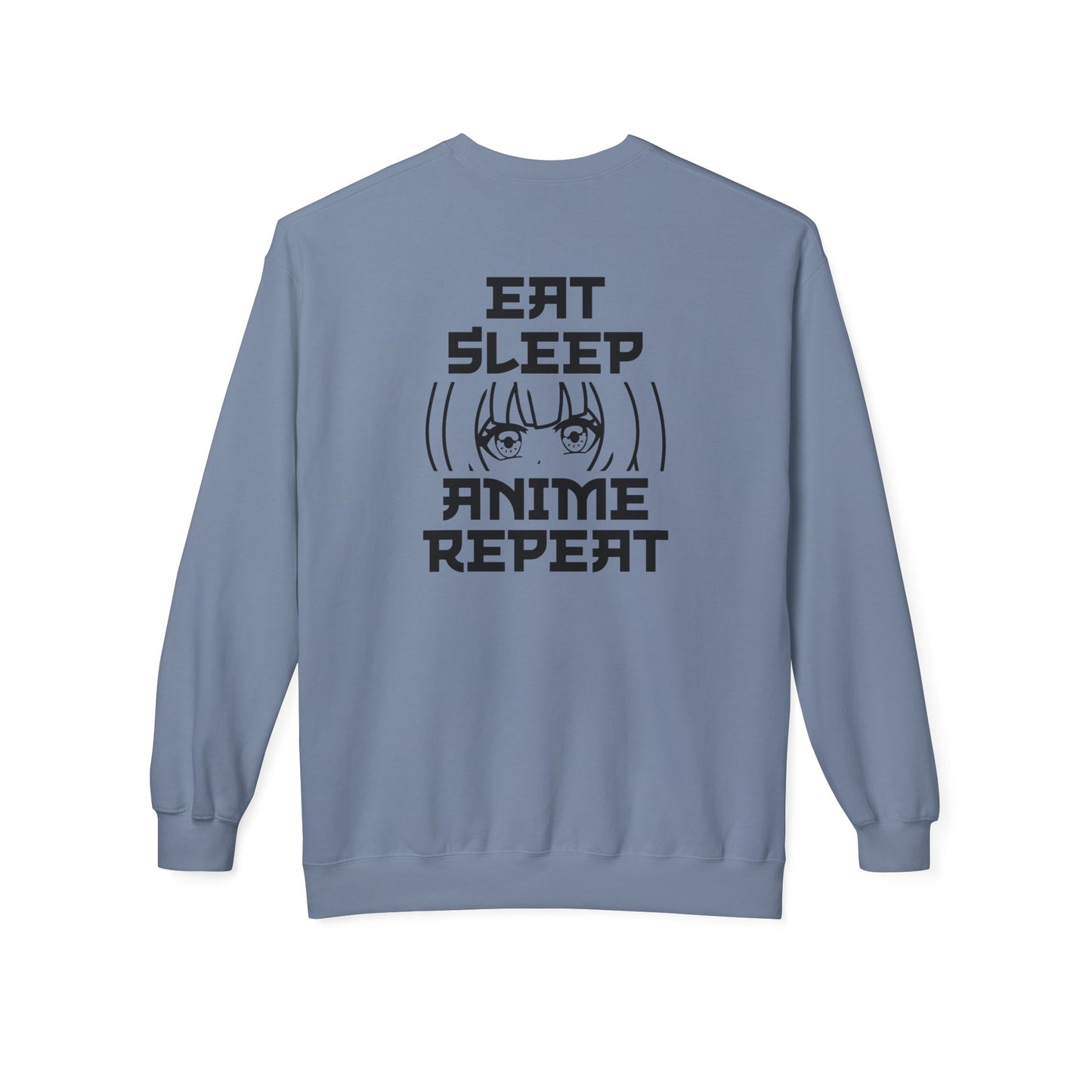 Anime Fan Crewneck Sweatshirt, Cozy Fleece, Gift for Anime Lovers, Casual Wear, Funny Sweatshirt