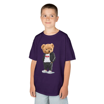 Youth Streetwear Graphic Tee - Fun Bear Design, Cool Kids T-Shirt, Summer Wear, Birthday Gift, Casual Outfit