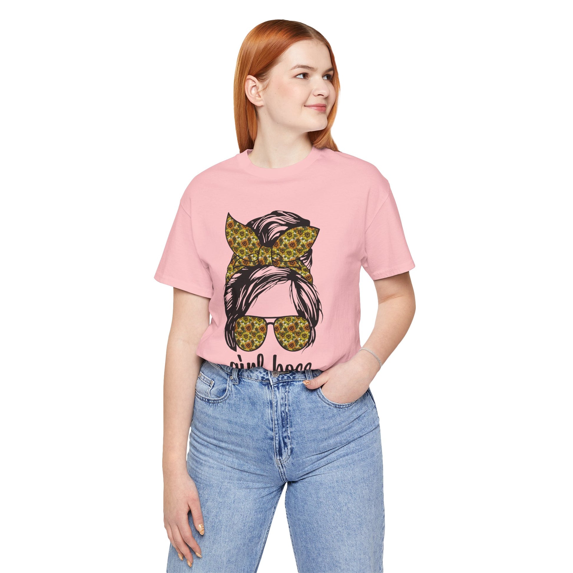 Stylish Girl Boss Tee: Empowerment Shirt for Women, Casual Outfit, Trendy Gift, Birthday Apparel, Motivational Fashion