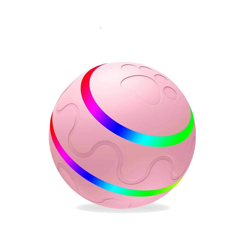 Pet New Cat Wicked Ball Toy Intelligent Ball USB Cat Toys Self Rotating Ball Automatic Rotation Ball Pink Self hi version