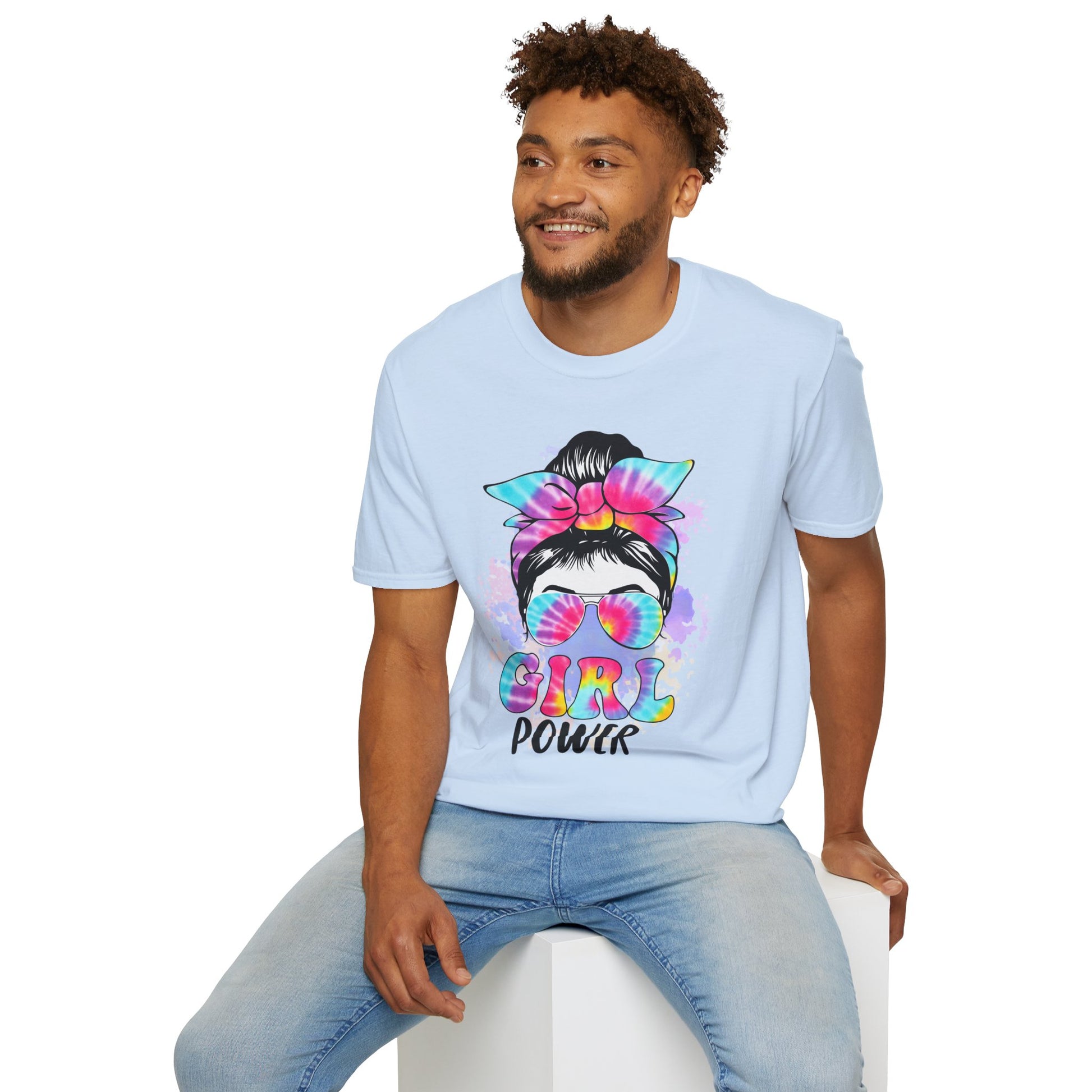 Colorful Girl Power T-Shirt | Cute Graphic Tee, Summer Fashion, Gift for Friends, Feminism Apparel, Casual Outfit