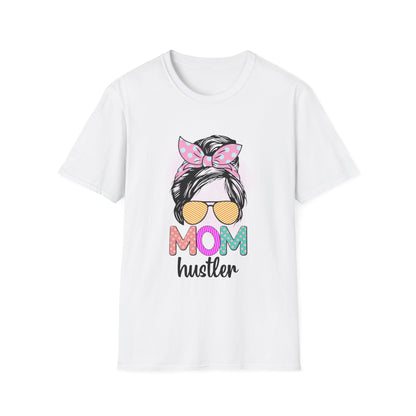 Mom Hustler T-Shirt - Perfect Gift for Mother's Day, Birthday, Casual Wear, Mom Life, Gift for Moms White