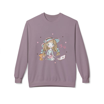Cute Illustrated Crewneck Sweatshirt, Cozy Everyday Wear, Gift for Her, Fun Fashion, Casual Outfit, Birthday Present Paragon