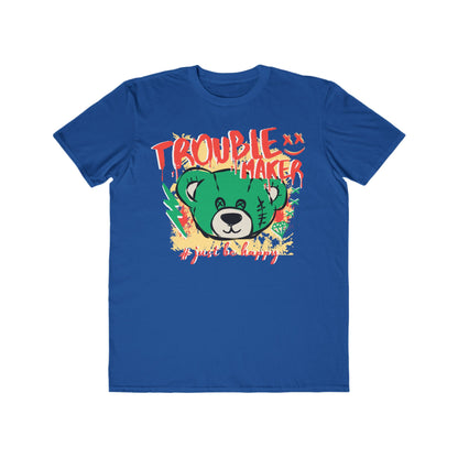 Urban Wear For Men - Trouble Maker Bear, Fun Casual Wear, Gift for Him, Trendy Fashion T-Shirt, Unique Summer Outfit Royal Blue