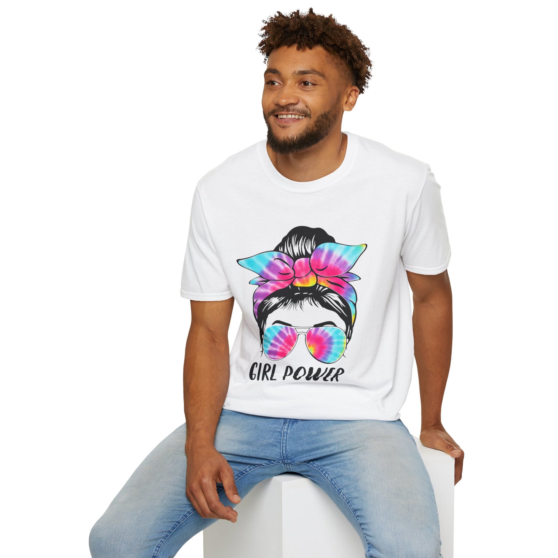 Colorful Girl Power T-Shirt, Feminist Tee, Summer Casual Wear, Gift for Her, Empowerment Shirt, Festival Apparel