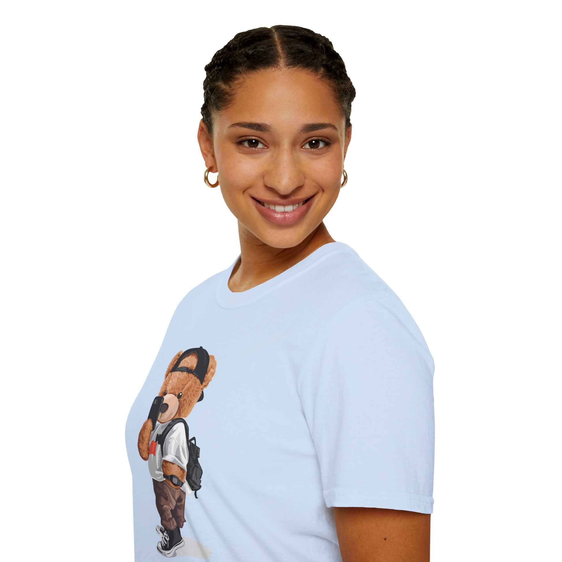 Selfie Bear Unisex T-Shirt | Cute Graphic Tee for Animal Lovers, Perfect Gift for Birthdays, Music Festivals, Casual Wear, or Everyday Style