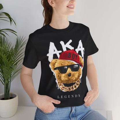 Legendary Bear Graphic Tee, Casual Summer Shirt, Bear Lover Gift, Hip-Hop Inspired T-Shirt, Streetwear Fashion Top, Unisex Apparel Black