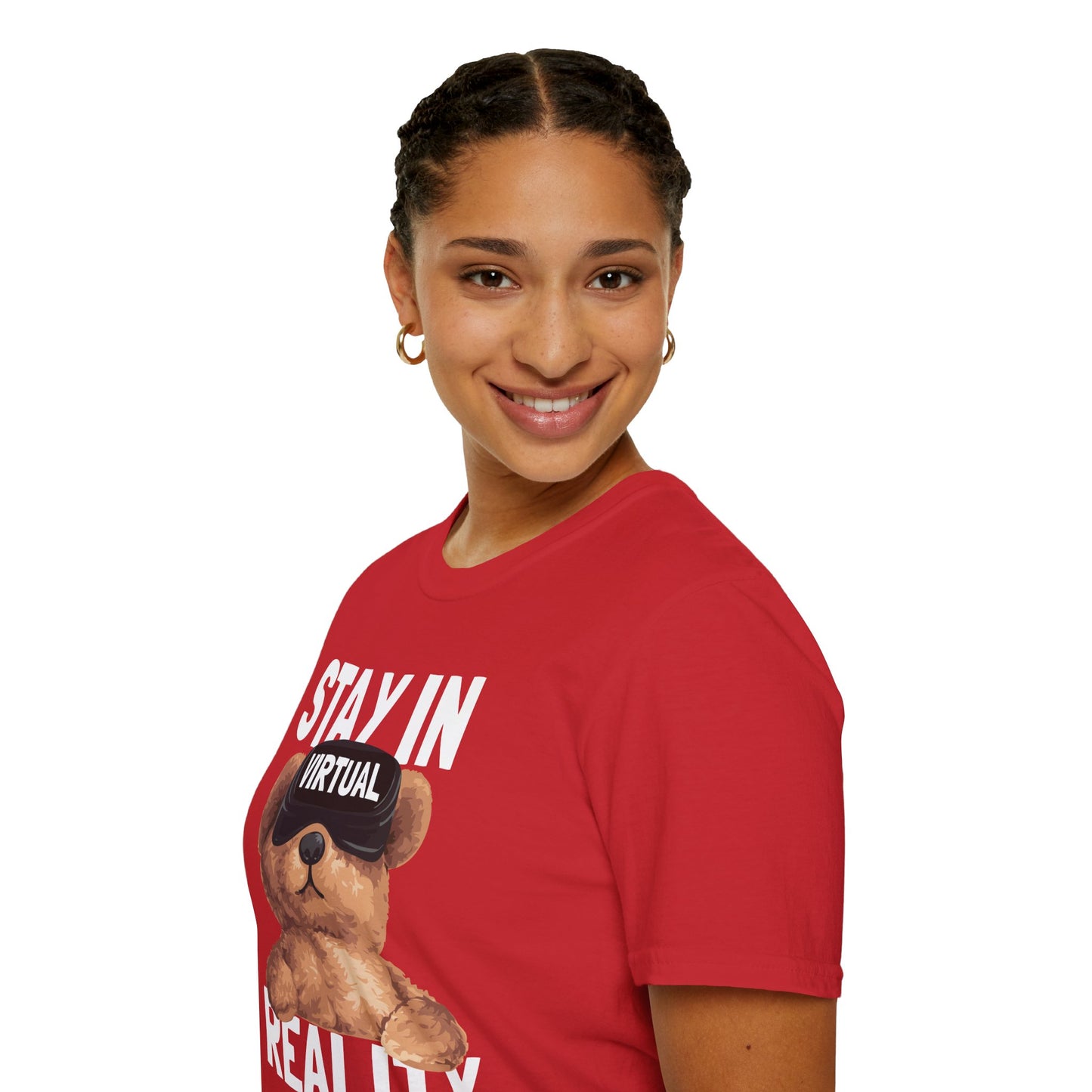 Virtual Reality Bear T-Shirt, Cute Graphic Tee, Funny Gift for Gamers, Trendy Apparel, Birthday Gift, Casual Wear