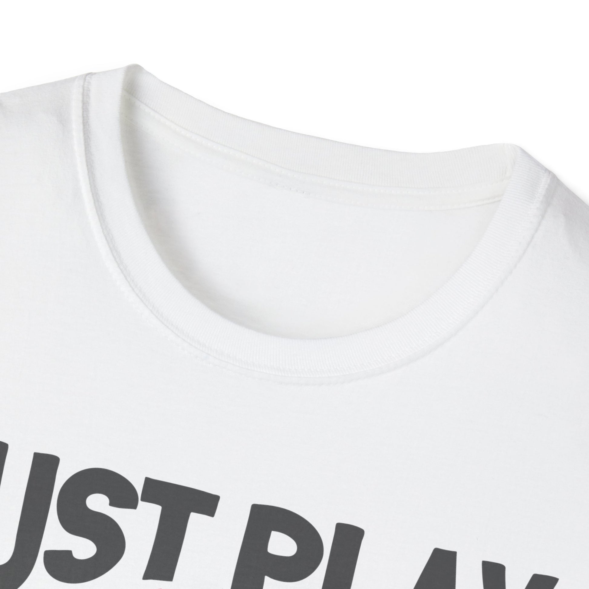 Just Play Game Unisex Softstyle T-Shirt | Fun Gift for Baseball Lovers | Casual Wear, Sports Shirt, Game Day Tee, Gift for Him/Her
