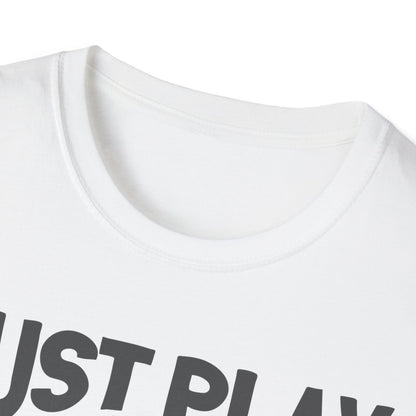 Just Play Game Unisex Softstyle T-Shirt | Fun Gift for Baseball Lovers | Casual Wear, Sports Shirt, Game Day Tee, Gift for Him/Her