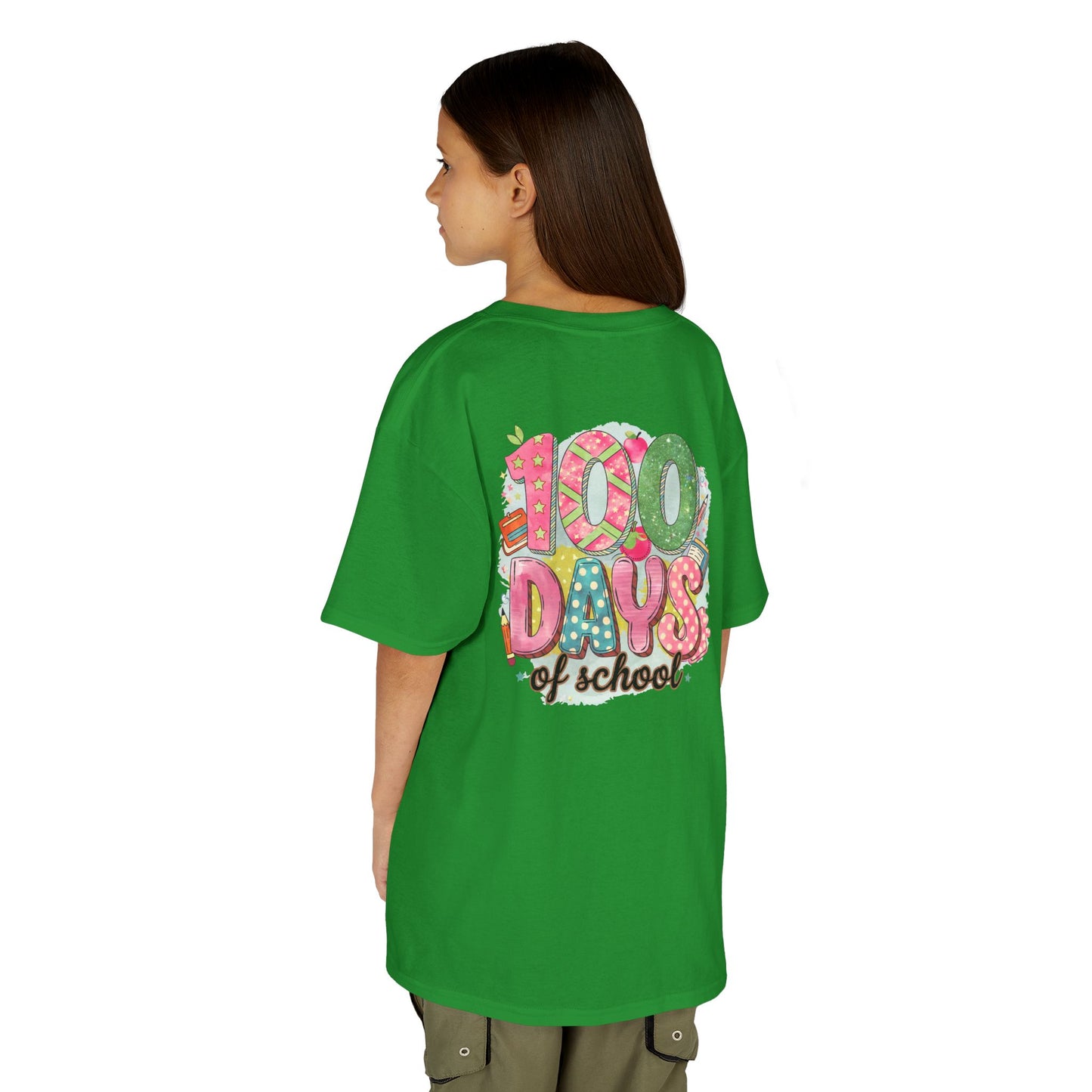 Kids 100 Days of School Tee, Fun t-shirt for kids, Milestone celebration shirt, Perfect for school events, Unique kids' apparel