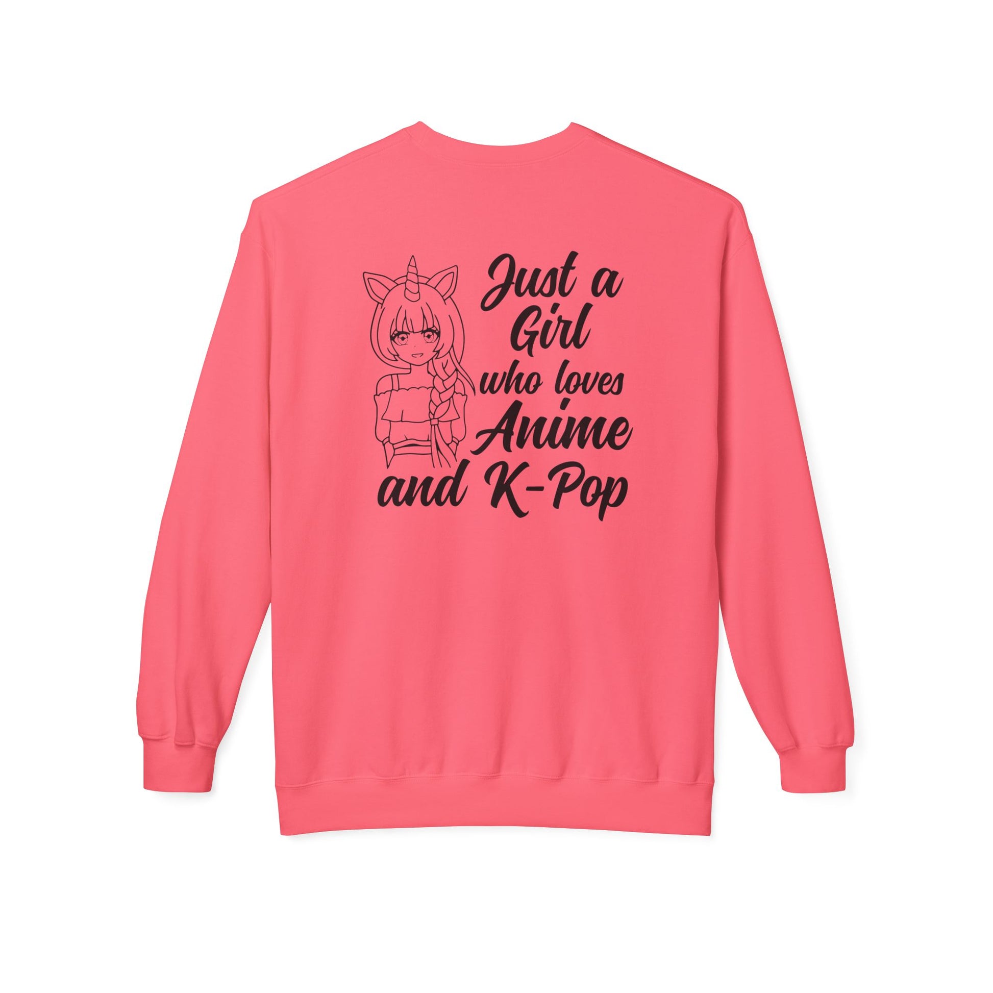 Anime & K-Pop Crewneck Sweatshirt, Cozy Gift for Fans, Cute Fashion for Anime Lovers, Perfect for Casual Outfits, Birthday & Holiday Gift