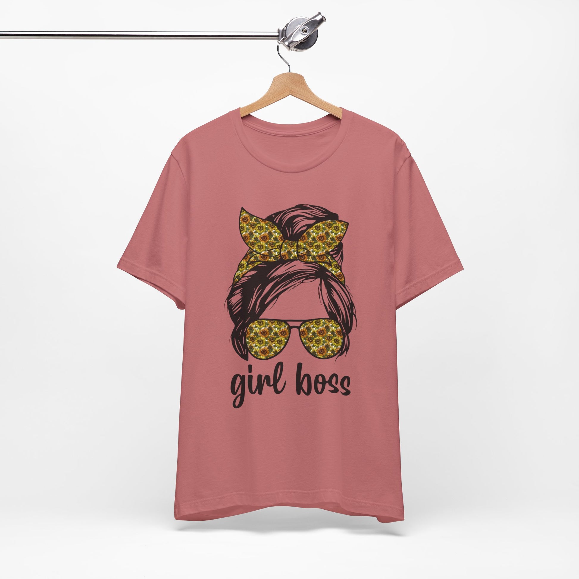 Stylish Girl Boss Tee: Empowerment Shirt for Women, Casual Outfit, Trendy Gift, Birthday Apparel, Motivational Fashion