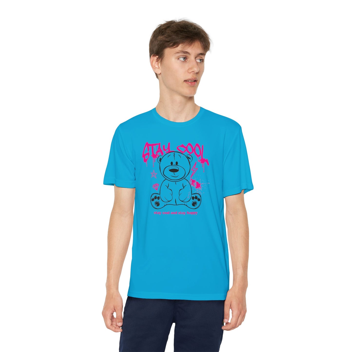 Youth Tee - Stay Cool Bear | Trendy Kids Shirt, Fun Tee for Boys and Girls, Casual Wear, Birthday Gift, Summer Style