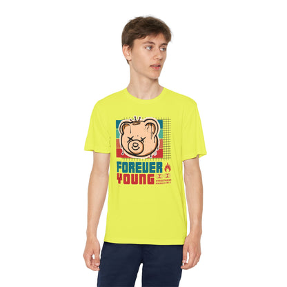 Forever Young Youth Tee - Trendy Cotton T-Shirt for Kids, Perfect for Birthdays, Parties, Sports Events, Gifts, Casual Wear