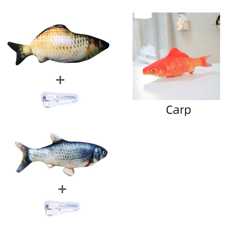 Without Cat Nip Version - Electric Jumping Fish Simulation Electric Fish Toy Set G
