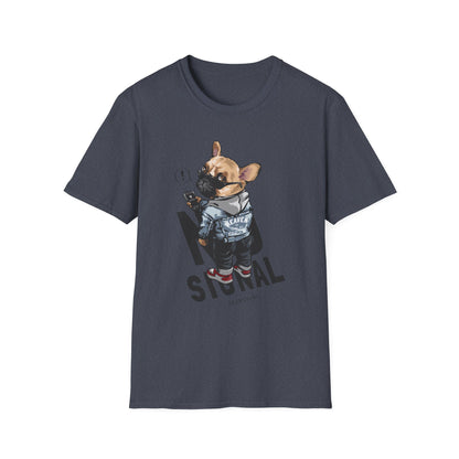 Cool Dog Graphic T-Shirt, Fun Pet Lover Tee, Casual Style for Any Occasion, Unique Gift for Dog Owners, Animal Lover Apparel Heather Navy