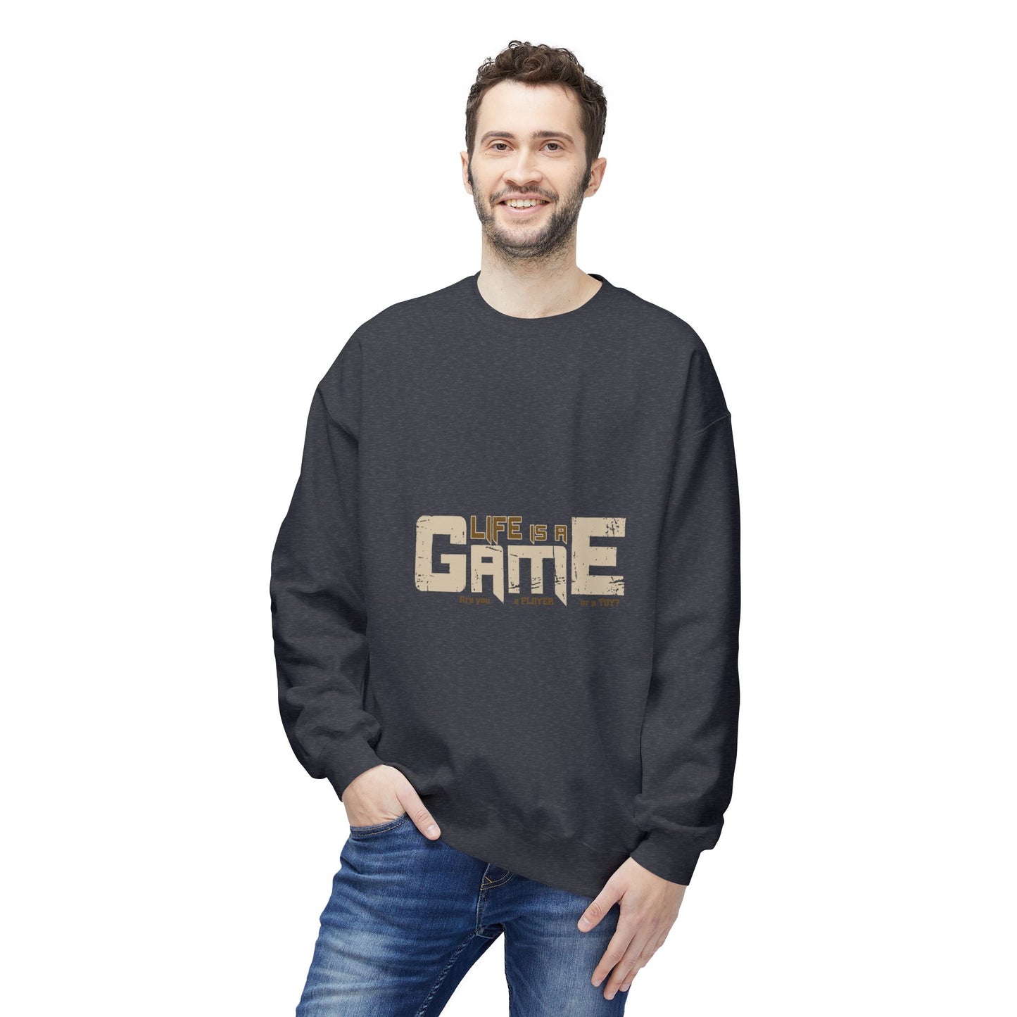 Game Life Unisex Sweatshirt, Soft Sweatshirt, Gamer Gift, Casual Wear, Birthday Gift, Inspirational Apparel