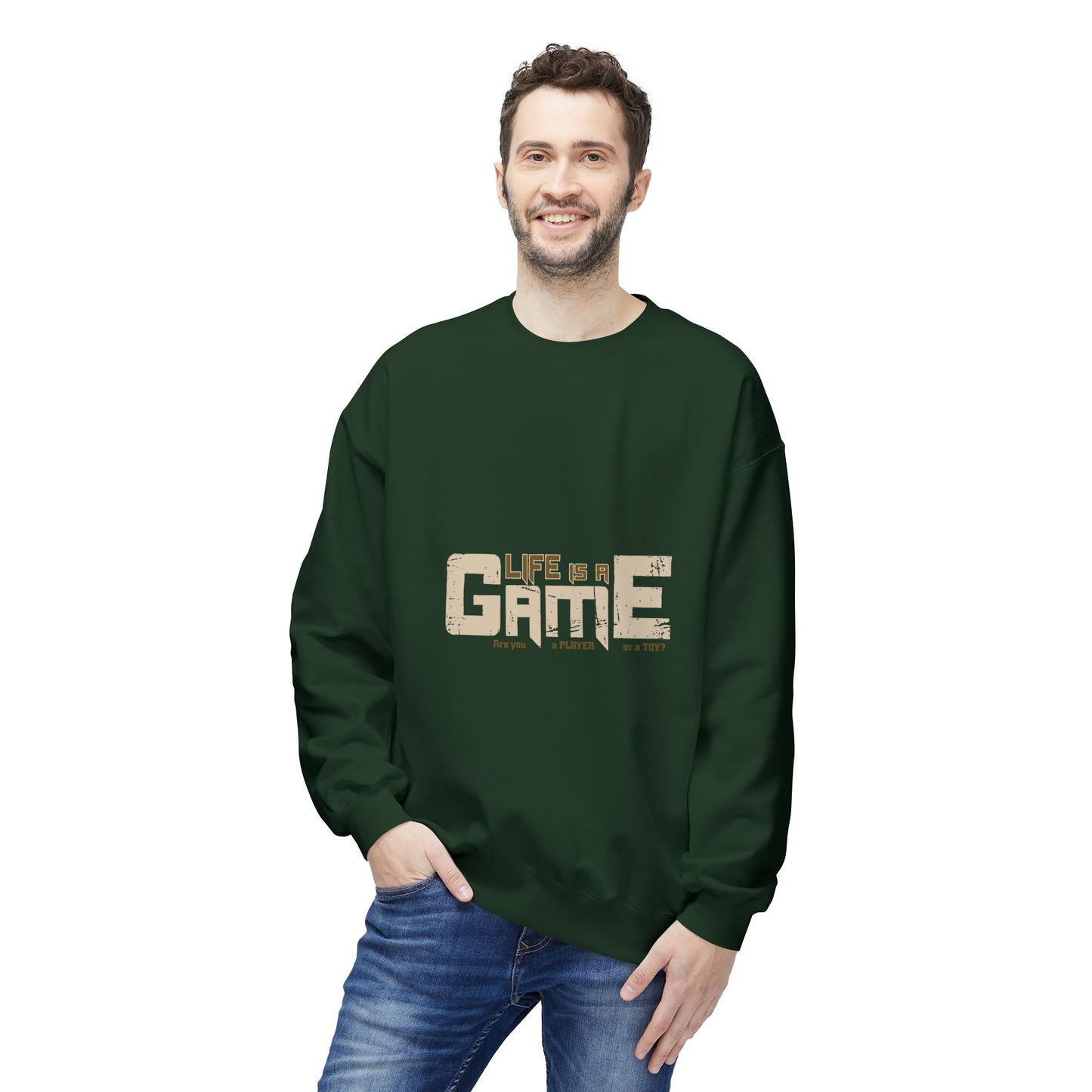 Game Life Unisex Sweatshirt, Soft Sweatshirt, Gamer Gift, Casual Wear, Birthday Gift, Inspirational Apparel