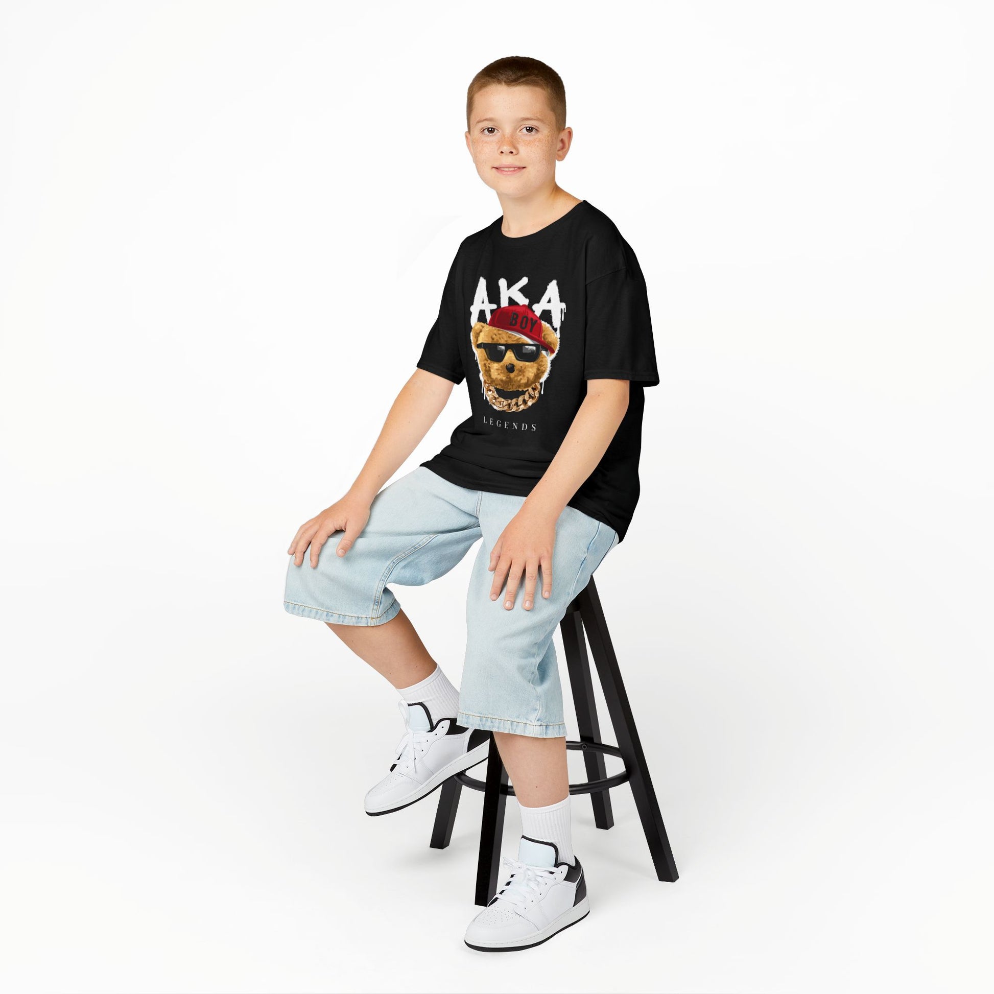 Fun Trendy Kids Tee, Cool Kid Shirt, Bear Graphic Tee, Gift for Boys, Casual Everyday Wear