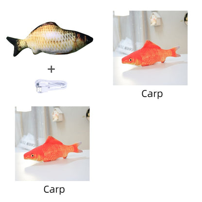 Without Cat Nip Version - Electric Jumping Fish Simulation Electric Fish Toy Set E