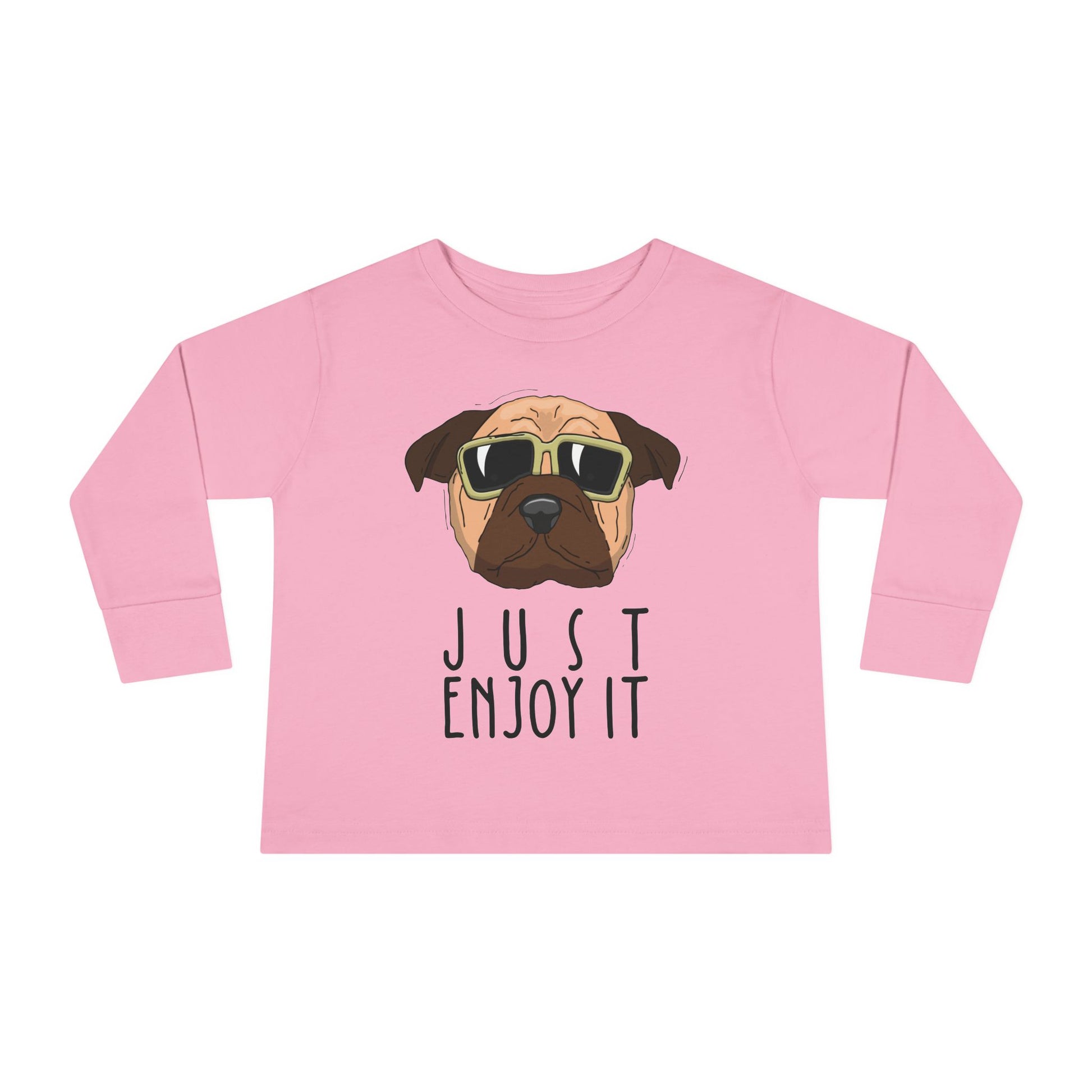 Cool Dog Toddler Long Sleeve Tee, Funny Kid Shirt, Cute Animal Tee, Gifts for Toddlers, Birthday Party Outfit, Animal Lover Apparel