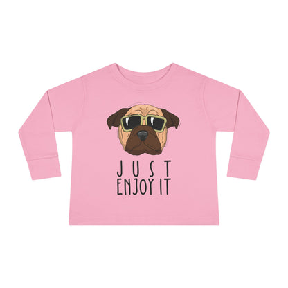 Cool Dog Toddler Long Sleeve Tee, Funny Kid Shirt, Cute Animal Tee, Gifts for Toddlers, Birthday Party Outfit, Animal Lover Apparel