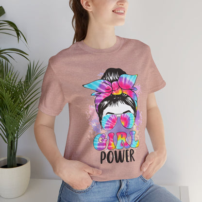 Empowering Girl Power Tee, Unisex T-Shirt for Girls, Feminist Apparel, Gift for Her, Cute Summer Top, Casual Statement Shirt