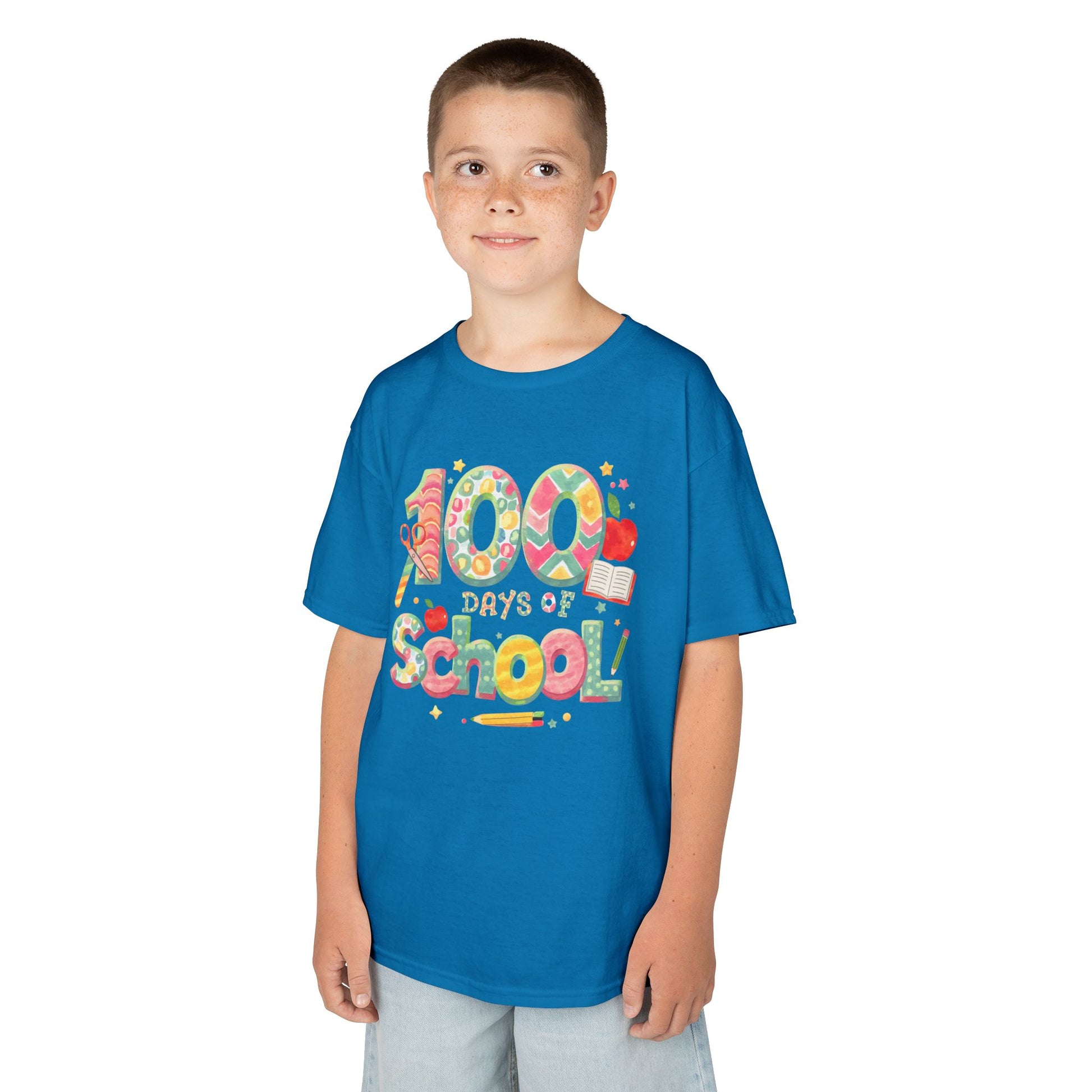Kids School Celebration Tee - 100 Days of School, Class Shirt, Back to School Outfit, Fun Teacher Gift, Kids Education Apparel