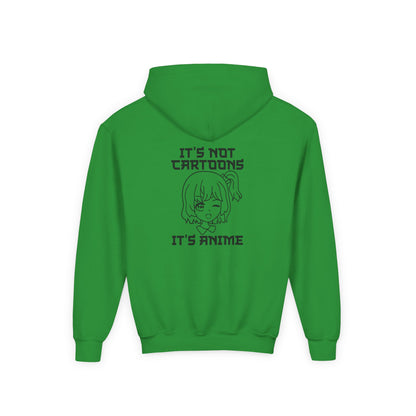 Anime Lover's Youth Hoodie - Anime Gift, Cartoon Humor, Youth Sweatshirt, Casual Wear, Gift for Fans
