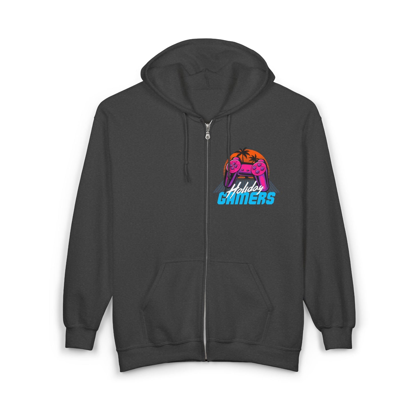 Unisex Gamers Zip Hoodie | Perfect for Gaming Enthusiasts, Comfortable Layering for All Seasons, Gift for Gamers, Stylish Sweatshirt