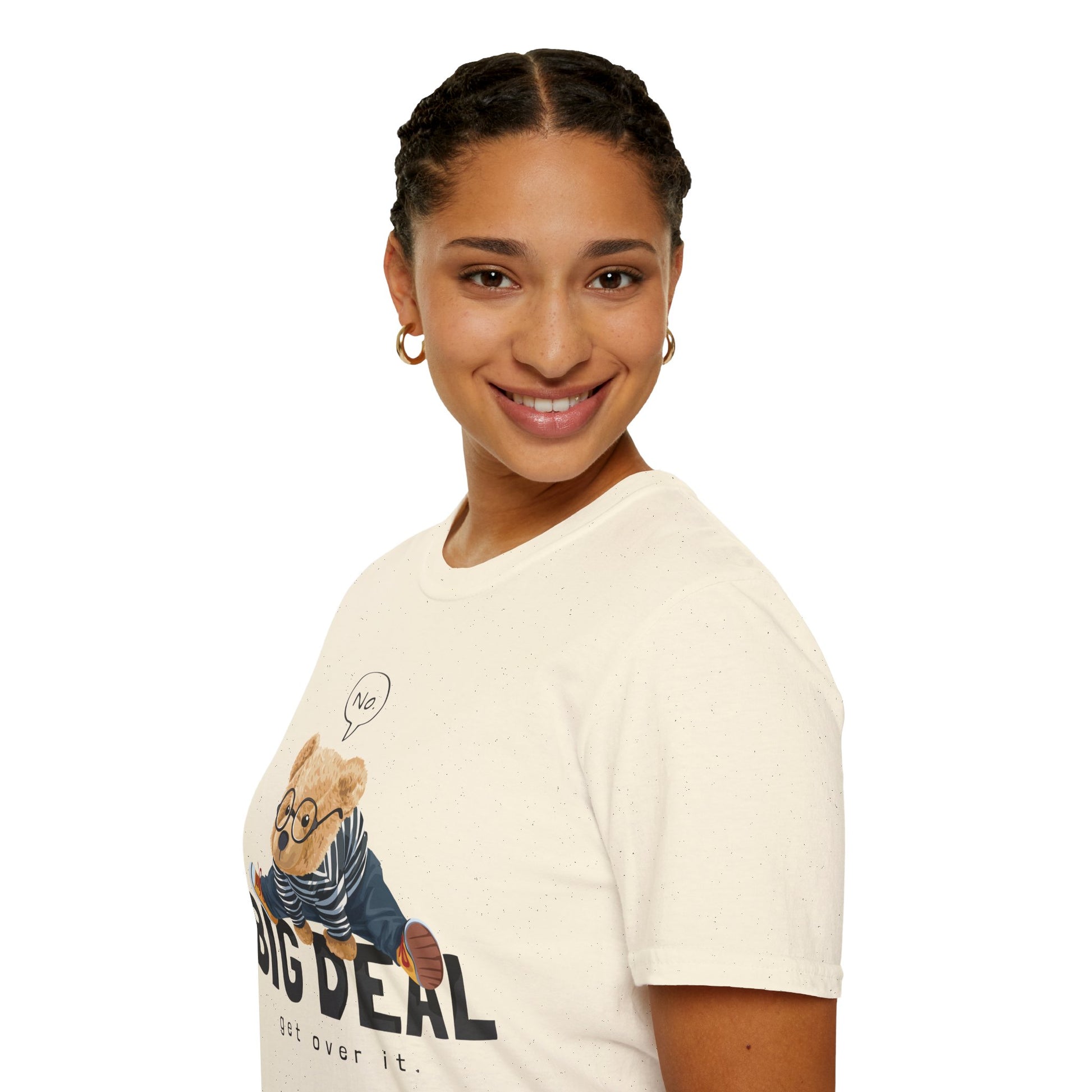 Playful Bear Graphic Tee - Unisex Softstyle T-Shirt, Casual Wear, Cute Gift, Birthday Shirt, Fun Statement Tee