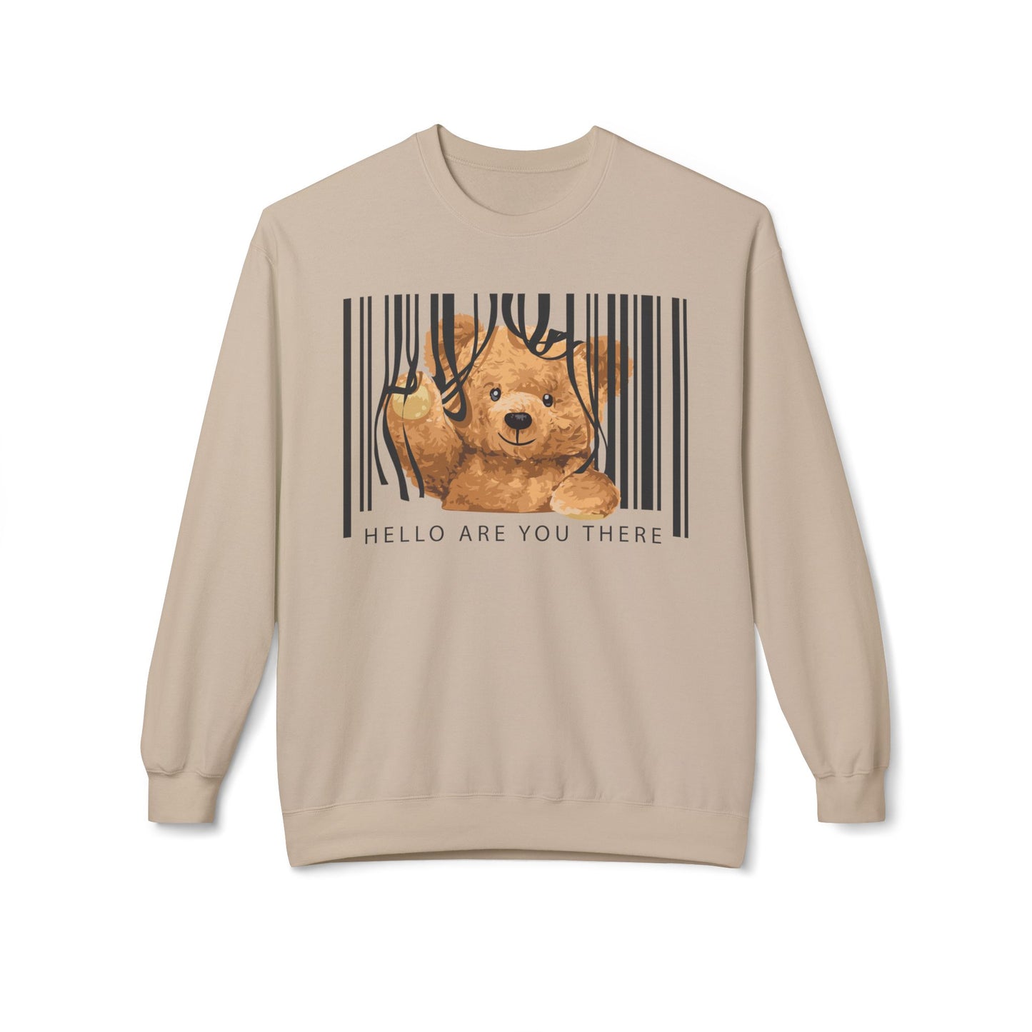 Cozy Graphic Sweatshirt with Cute Bear Design - Perfect for Gift Giving, Casual Wear, Spring Outfits, Birthday and Animals Lovers Sand