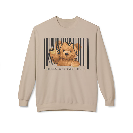 Cozy Graphic Sweatshirt with Cute Bear Design - Perfect for Gift Giving, Casual Wear, Spring Outfits, Birthday and Animals Lovers Sand