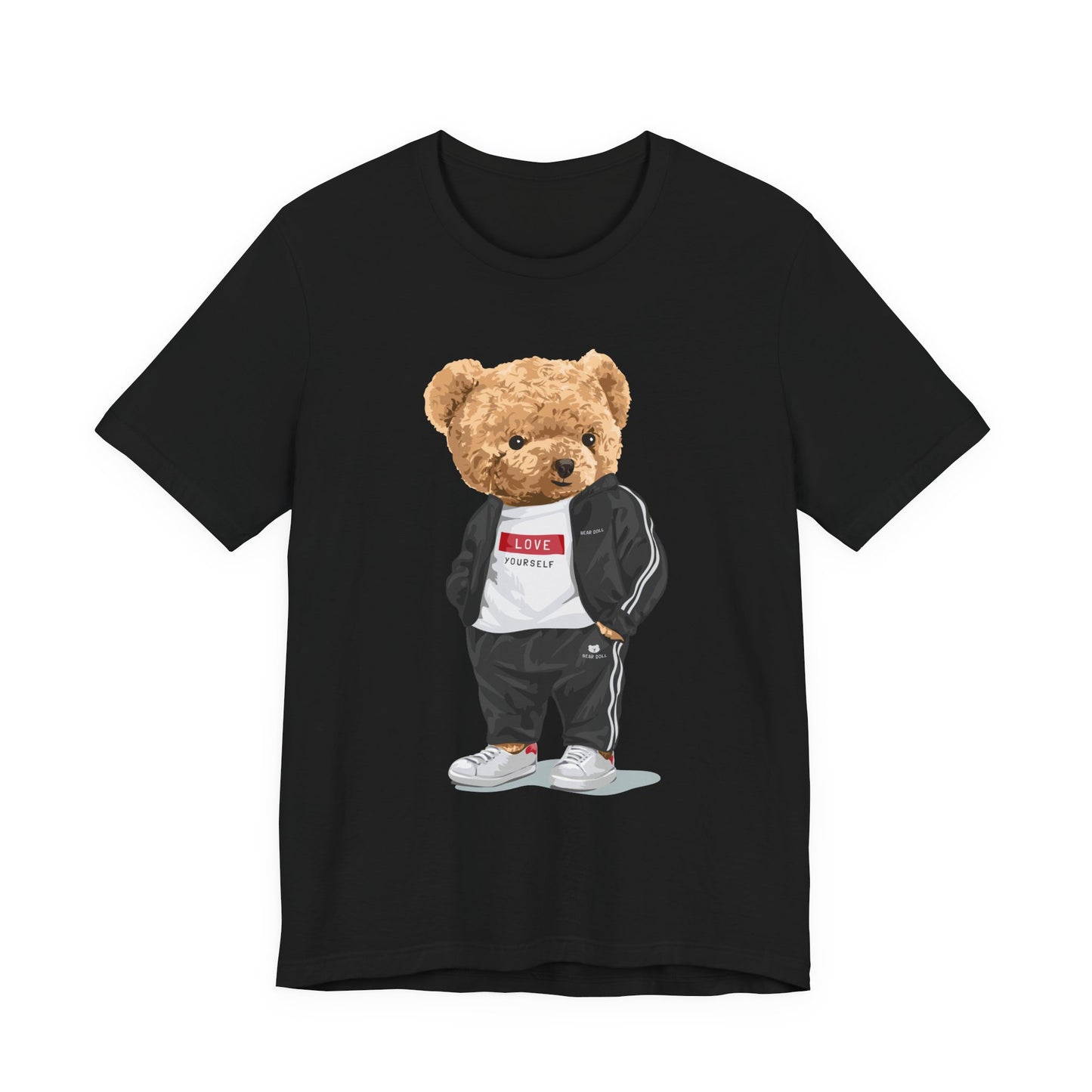 Streetwear Bear Graphic Tee, Casual Unisex T-Shirt, Fun Fashion for Teens, Gift for Birthday, Cool Outfit for Casual Days