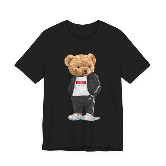 Streetwear Bear Graphic Tee, Casual Unisex T-Shirt, Fun Fashion for Teens, Gift for Birthday, Cool Outfit for Casual Days