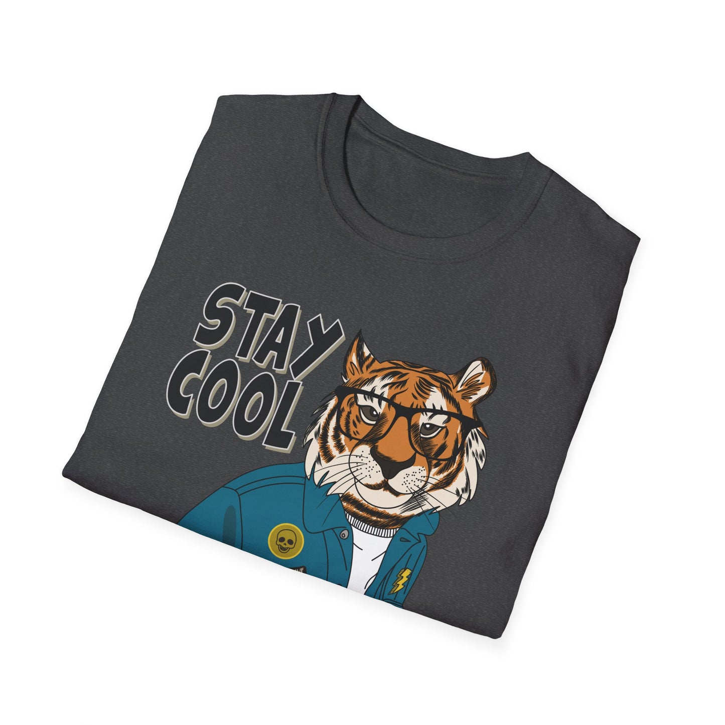 Cool Tiger Graphic T-Shirt | Stay Cool Tee, Unisex Sizes, Casual Wear, Gift for Animal Lovers, Everyday Style