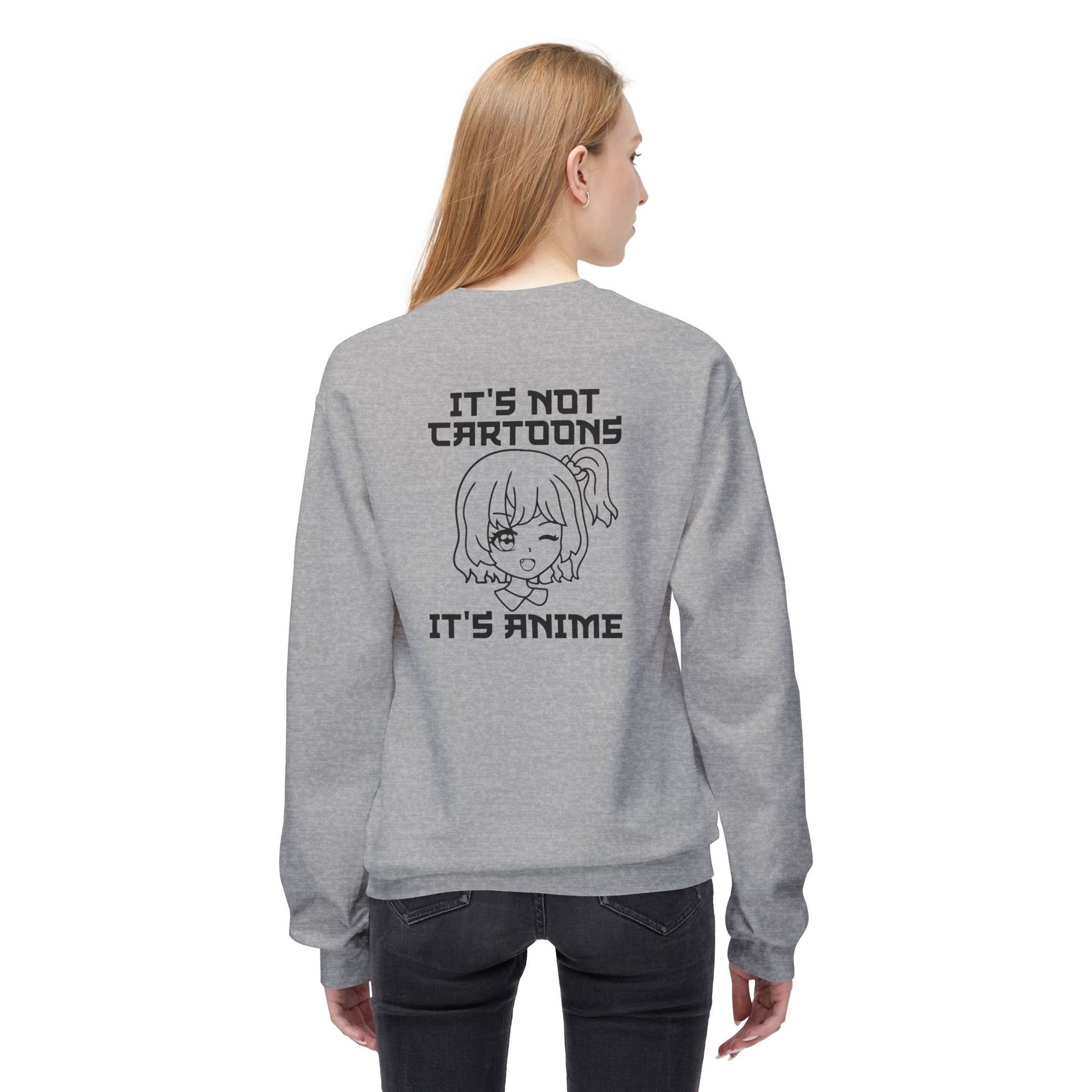 Anime Sweatshirt - It's Not Cartoons, Gift for Anime Fans, Casual Wear, Cozy Hoodie Alternative, Perfect for Conventions