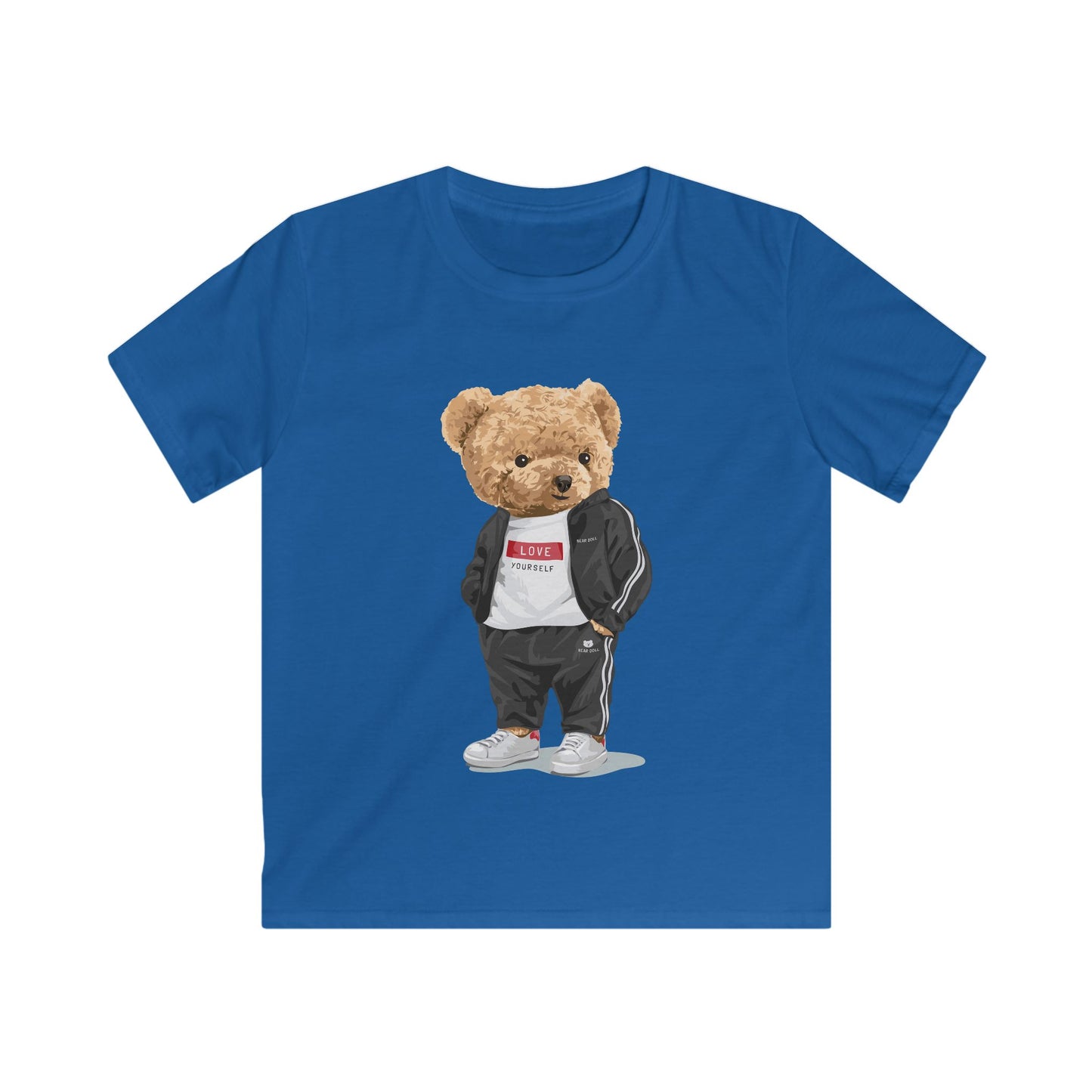Cool Bear Kids Tee, Cute Animal Graphic T-Shirt, Youth Streetwear, Kids Fashion, Birthday Gift, Casual Wear, Back-to-School Royal