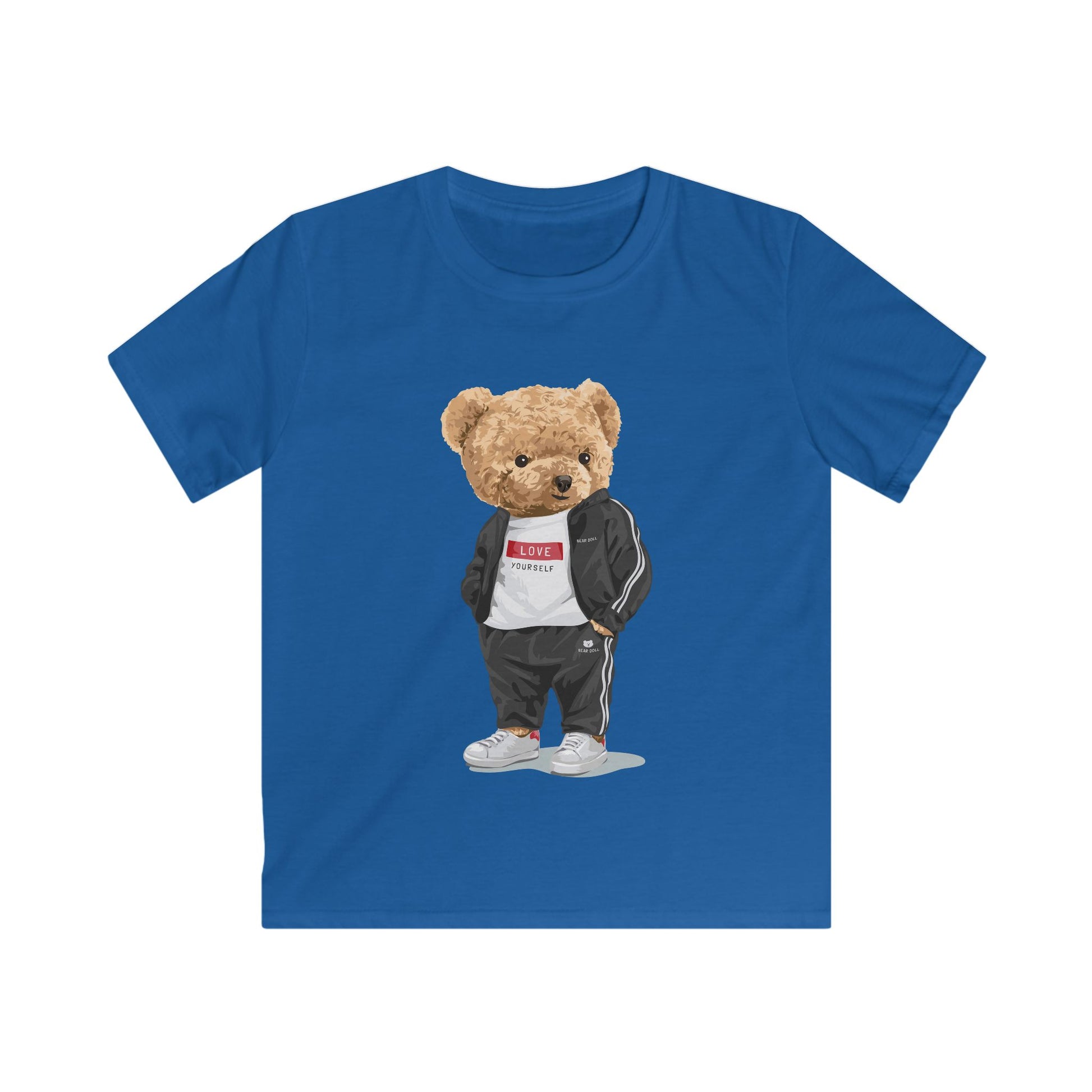 Cool Bear Kids Tee, Cute Animal Graphic T-Shirt, Youth Streetwear, Kids Fashion, Birthday Gift, Casual Wear, Back-to-School Royal