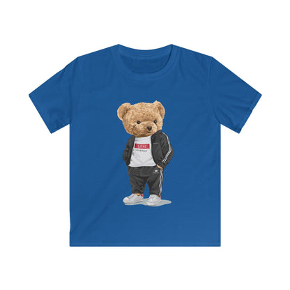Cool Bear Kids Tee, Cute Animal Graphic T-Shirt, Youth Streetwear, Kids Fashion, Birthday Gift, Casual Wear, Back-to-School Royal