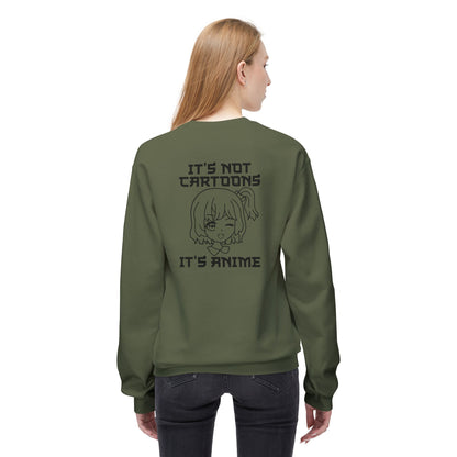 Anime Sweatshirt - It's Not Cartoons, Gift for Anime Fans, Casual Wear, Cozy Hoodie Alternative, Perfect for Conventions